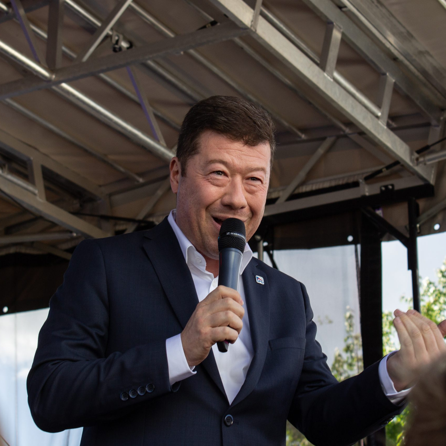 Predseda hnutia Sloboda a priama demokracia (SPD) Tomio Okamura.