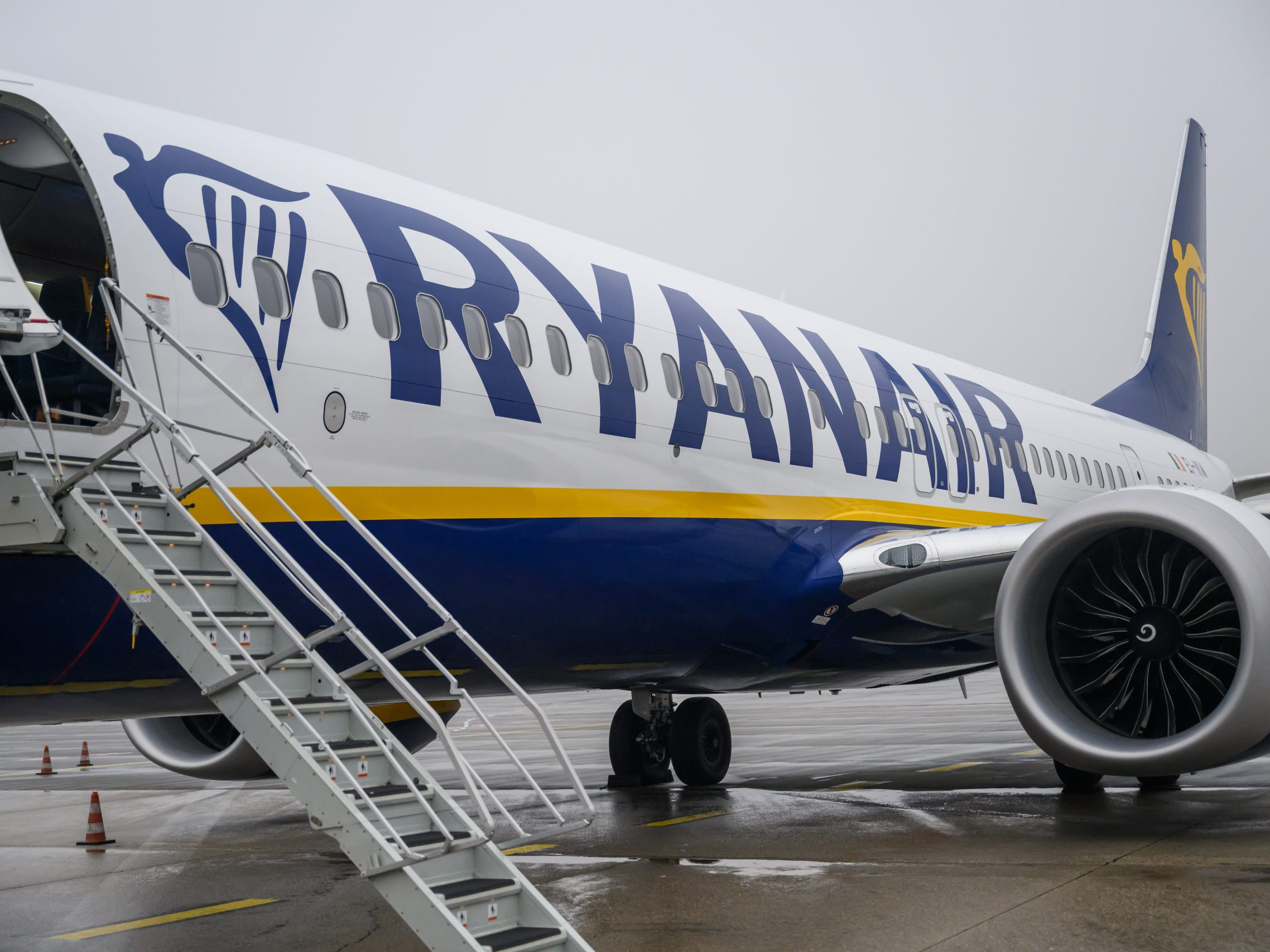 Na snímke lietadlo spoločnosti Ryanair.