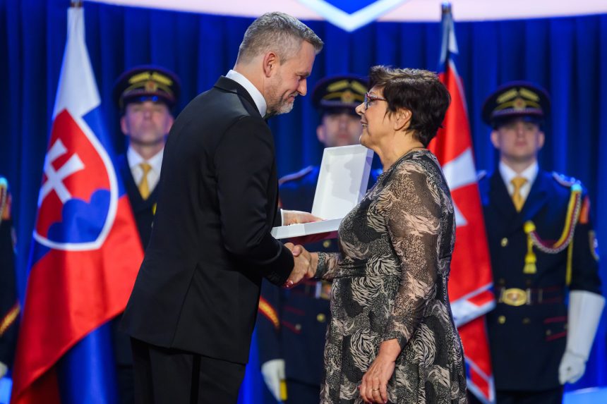 Oľga Bodorová a Peter Pellegrini.