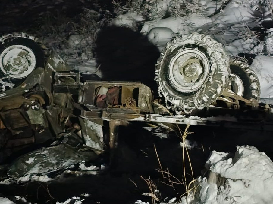 Na snímke miesto nehody.