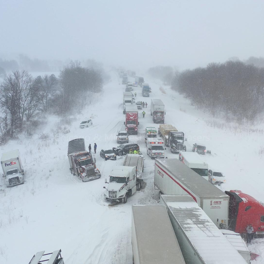 Na snímke nehoda v Michigane.