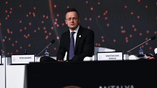 Maďarský minister zahraničných vecí Péter Szijjártó.