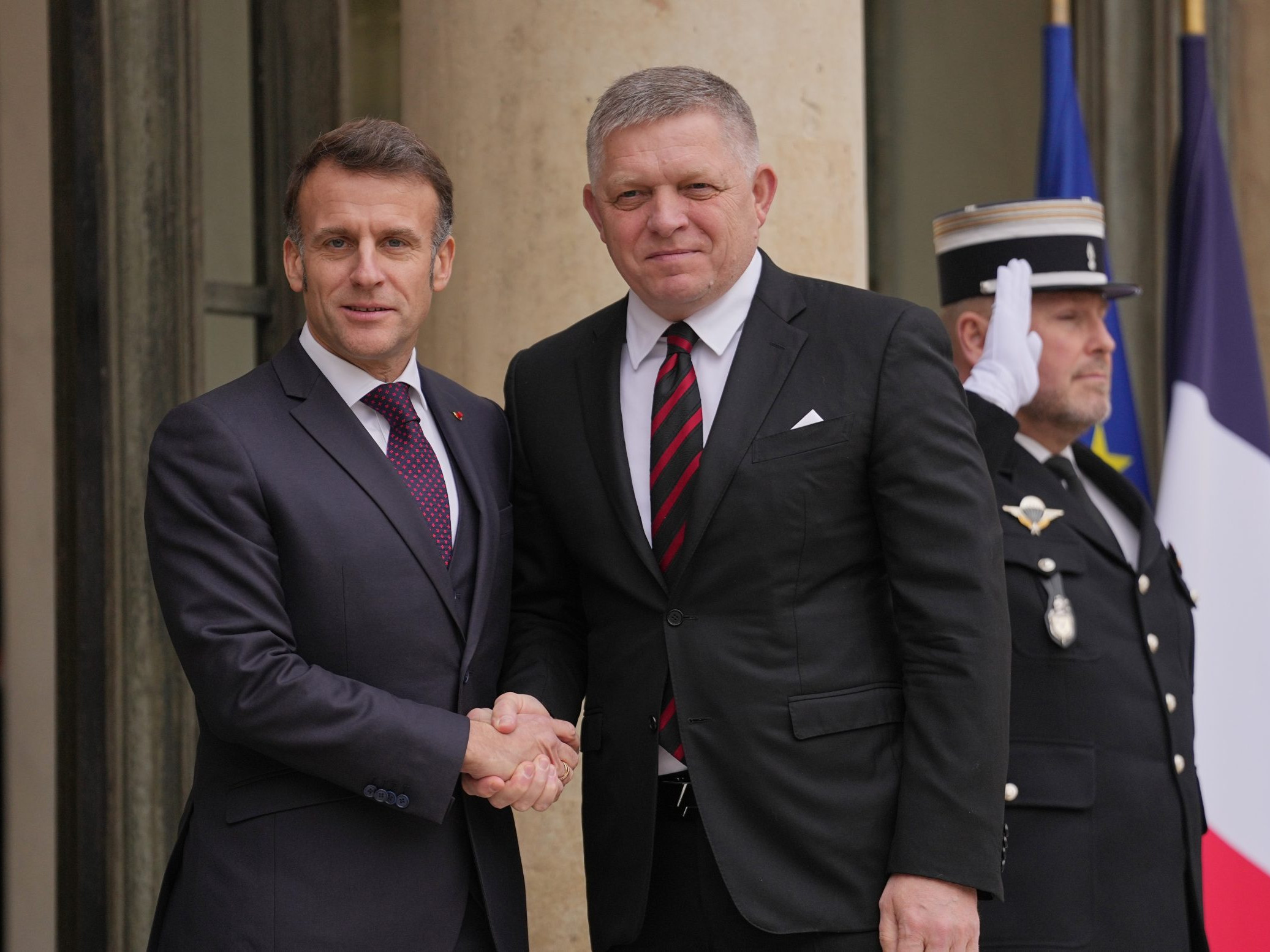 Robert Fico a Emmanuel Macron