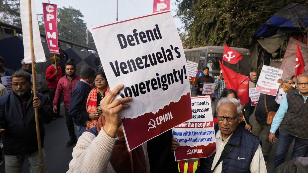 protesty v Indii spojené s Venezuelou