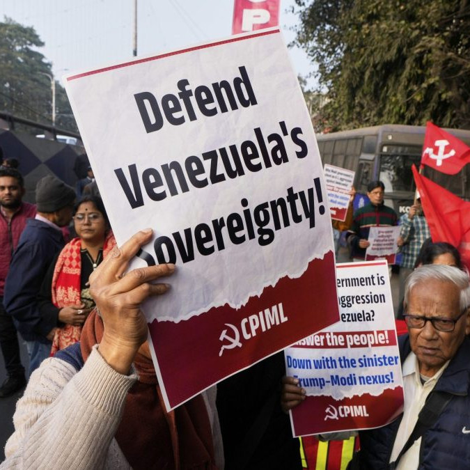 protesty v Indii spojené s Venezuelou