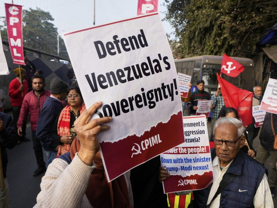 protesty v Indii spojené s Venezuelou