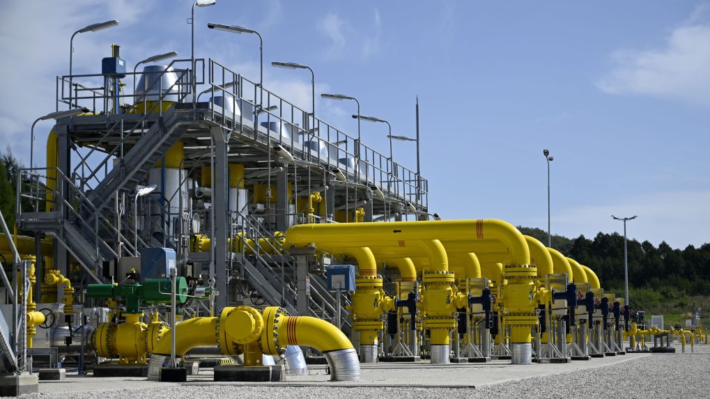 Na snímke prepojovací plynovod Poľsko-Slovensko.