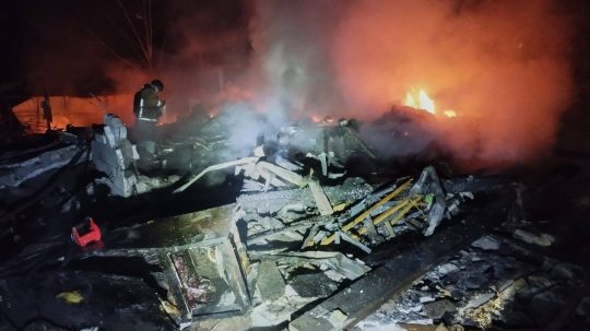 Ruský útok v Záporoží.