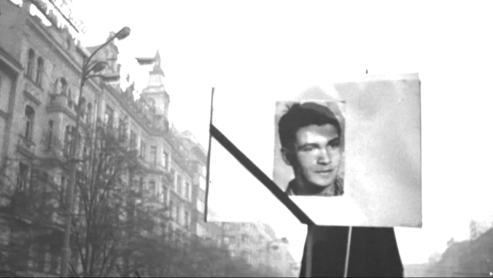 Na snímke fotografia Jana Palacha.