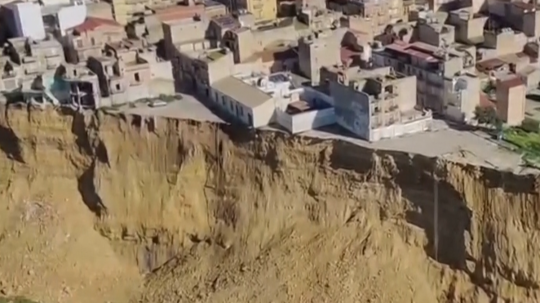 zosuv pôdy v Niscemi