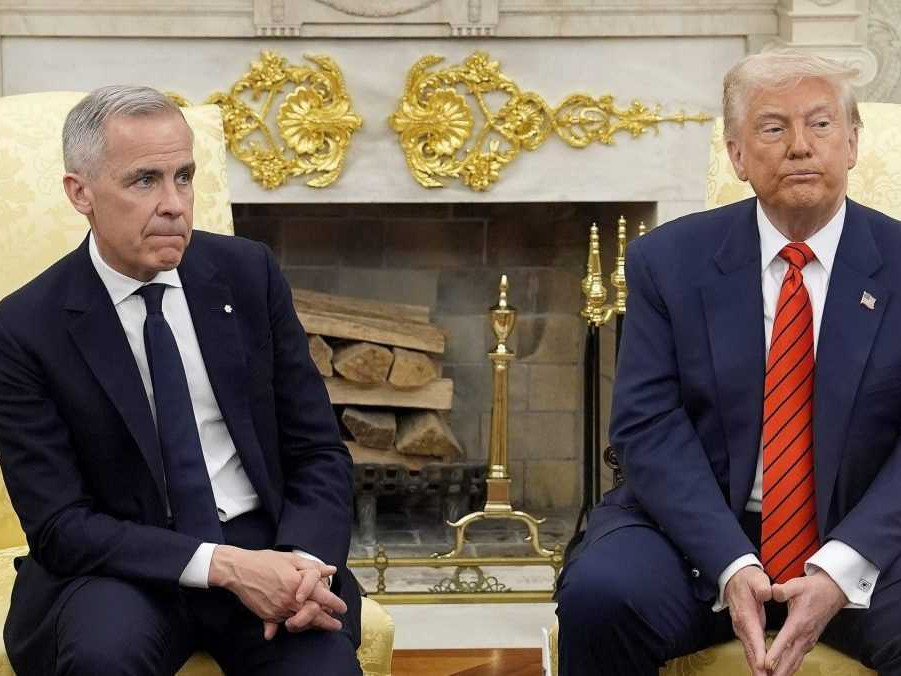 Americký prezident Donald Trump sa stretol s kanadským premiérom Markom Carneym.