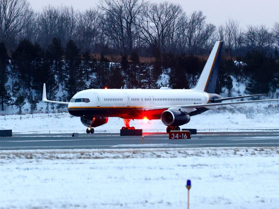 Lietadlo s prezidentom Venezuely Nicolásom Madurom.
