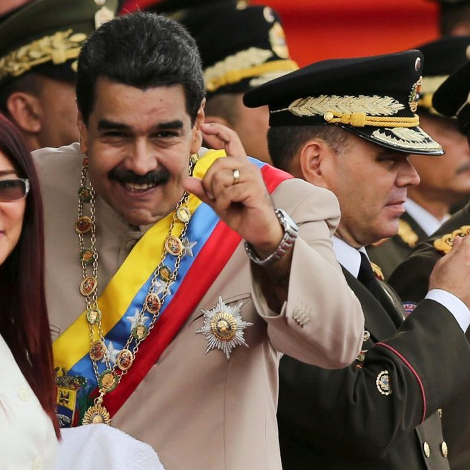 Venezuelský prezident Nicolás Maduro a jeho manželka Cilia Floresová
