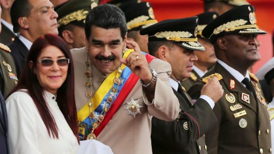 Venezuelský prezident Nicolás Maduro a jeho manželka Cilia Floresová