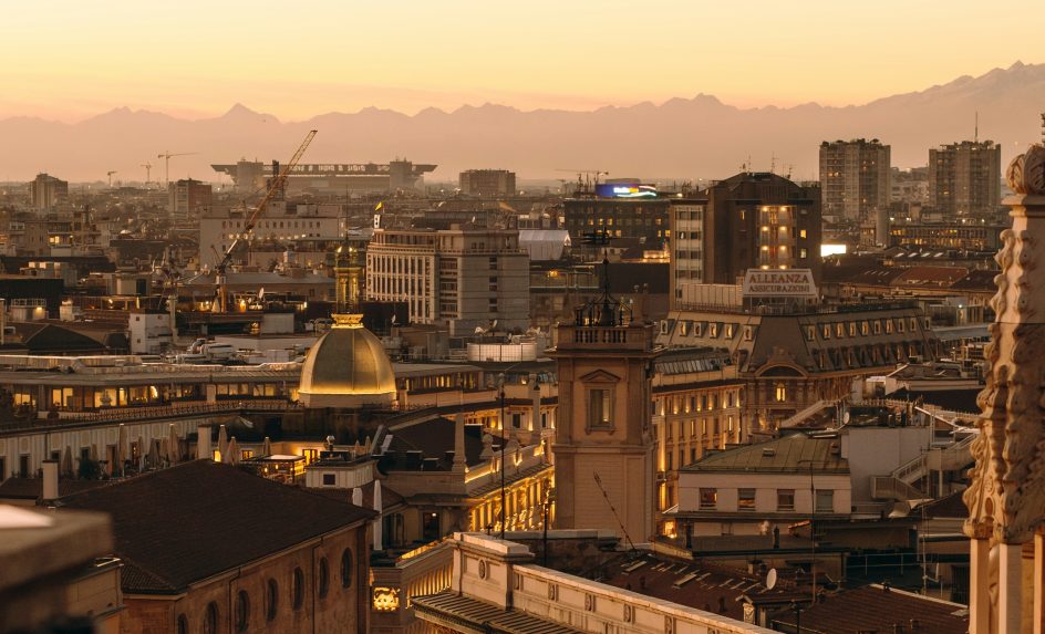 Panoráma talianskeho Milána.