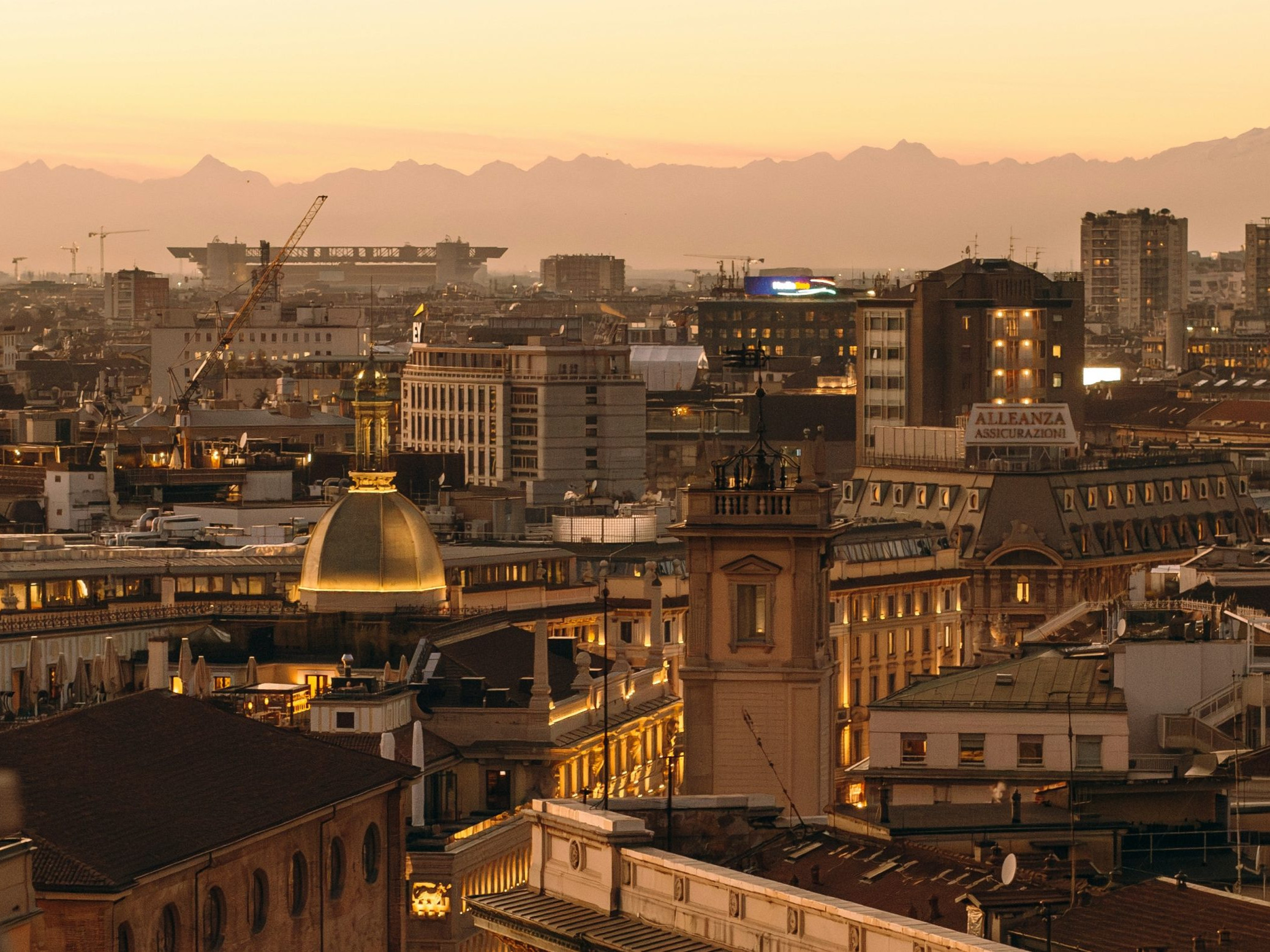 Panoráma talianskeho Milána.