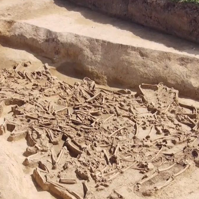 Na snímke nález archeológov vo Vrábľoch.