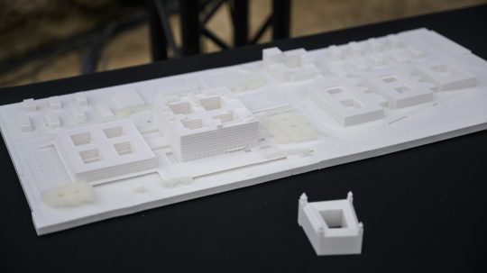 Na snímke maketa pri príležitosti oficiálneho začiatku stavby novej koncovej Národnej nemocnice generála Milana Rastislava Štefánika v bratislavských Vajnoroch.