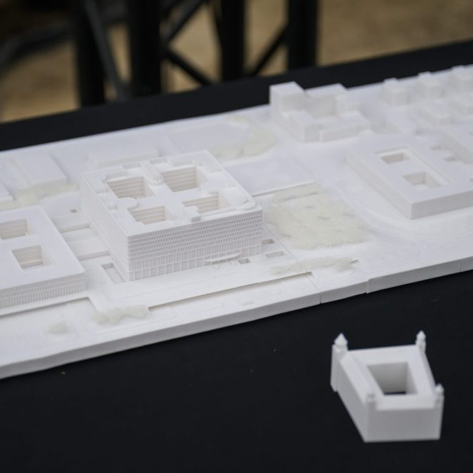 Na snímke maketa pri príležitosti oficiálneho začiatku stavby novej koncovej Národnej nemocnice generála Milana Rastislava Štefánika v bratislavských Vajnoroch.