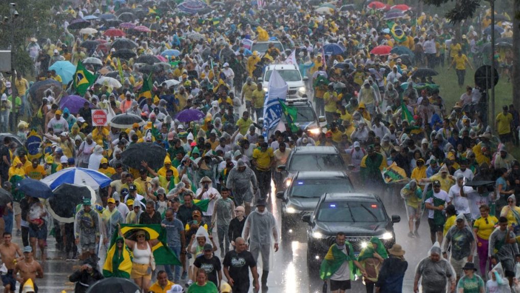 Na snímke zhromaždenie v Brazílii.