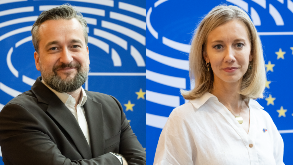 Slovenskí europoslanci Ľuboš Blaha a Lucia Yar.