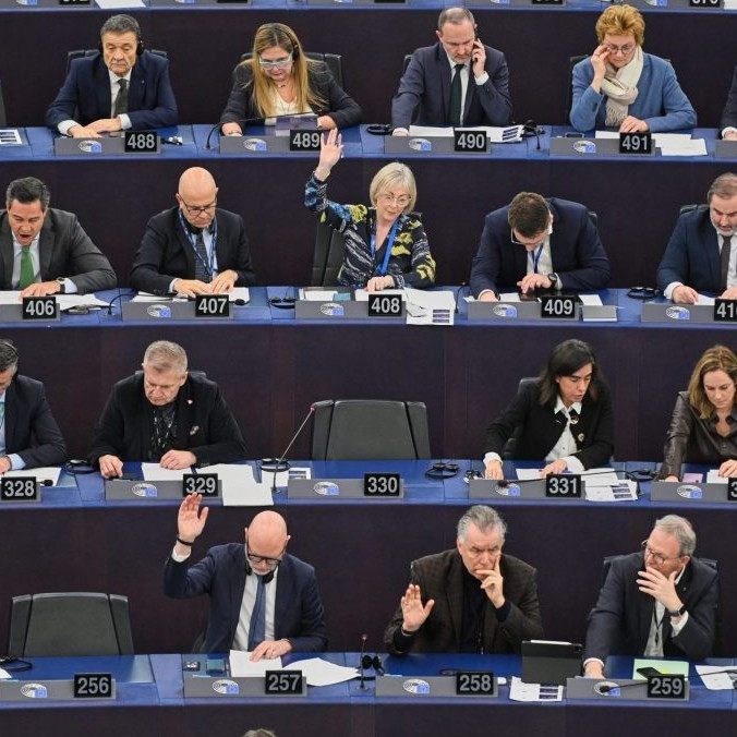 Na ilustračnej snímke európsky parlament.