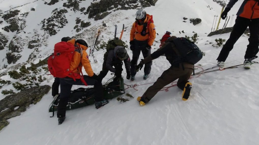 horskí záchranári v akcii