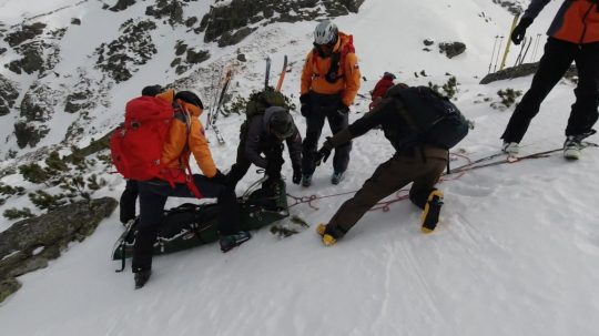 horskí záchranári v akcii