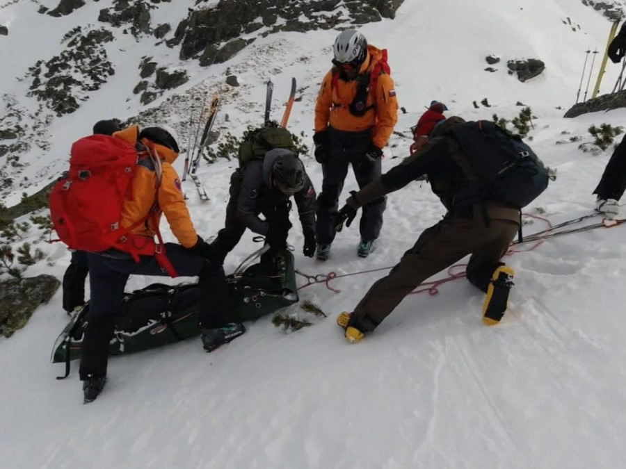 horskí záchranári v akcii