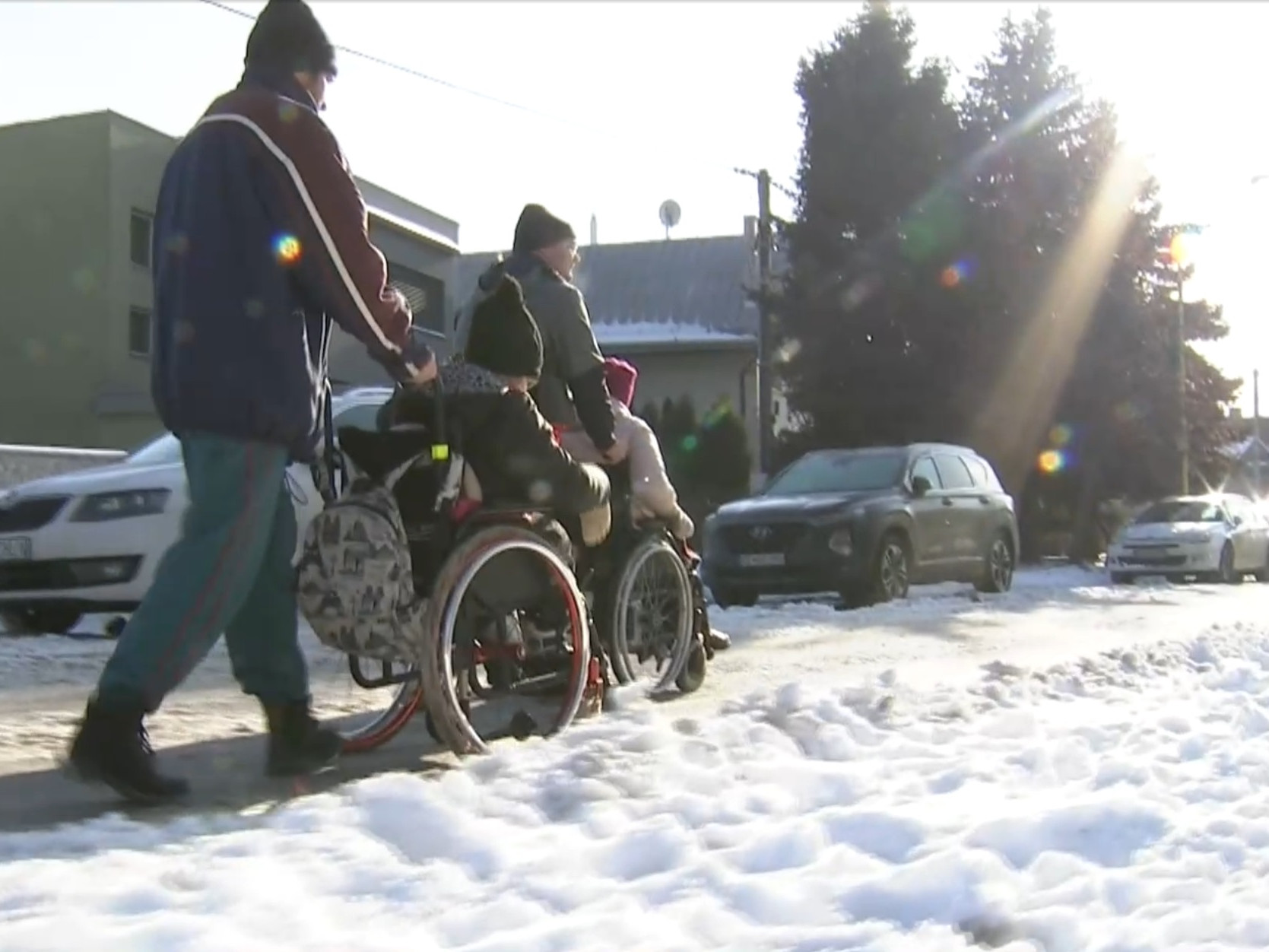 Zasnežený chodník