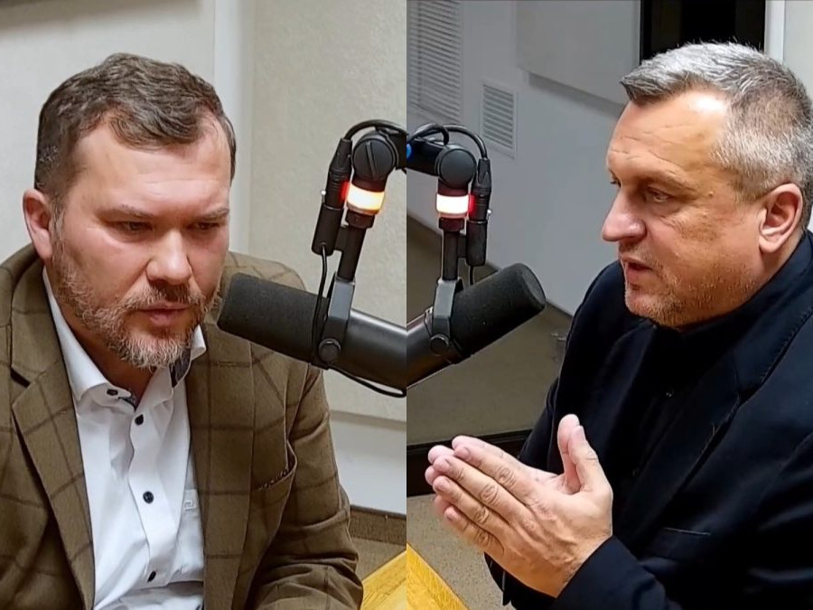 Viliam Karas (KDH) a Andrej Danko (SNS) v diskusnej relácii Sobotné dialógy.