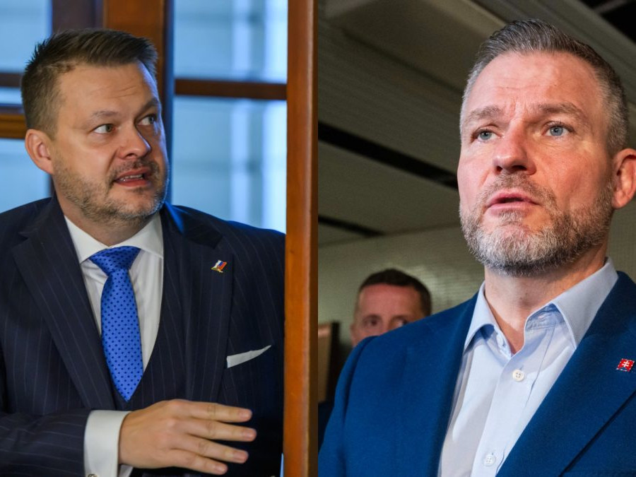 Na snímke minister investícii Samuel Migaľ a prezident SR Peter Pellegrini.