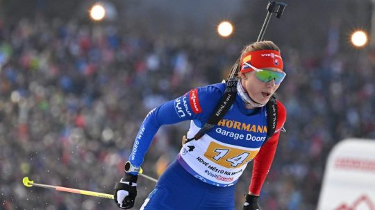 Slovenská biatlonistka Anastasia Kuzminová.