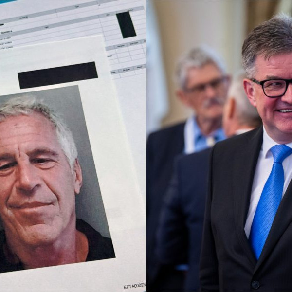 Na snímke Epstein a M. Lajčák.