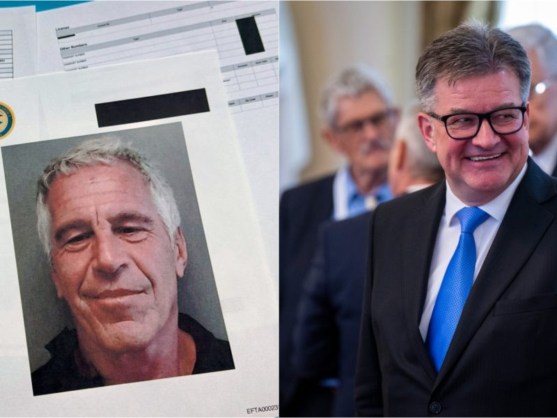 Na snímke Epstein a M. Lajčák.