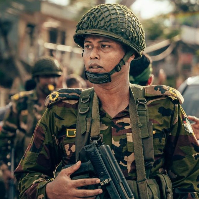 na ilustračnej snímke bangladéšsky vojak