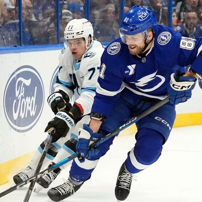 Na snímke Erik Černák v zápase proti Utahu.