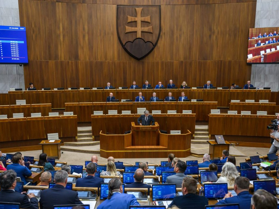 Na snímke plénum počas 39. schôdze Národnej rady SR v Bratislave 9. septembra 2025.