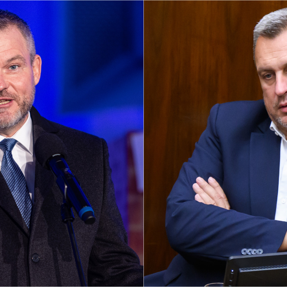 Na snímke Peter Pellegrini a Andrej Danko.