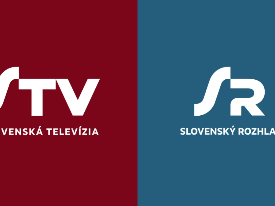 Nové logo Slovenskej televízie a Slovenského rozhlasu.