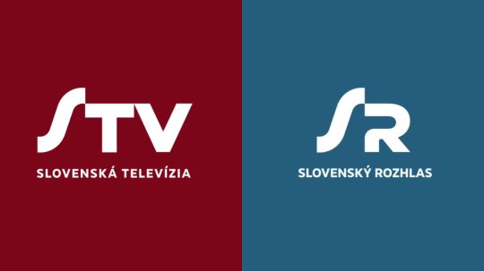 Nové logo Slovenskej televízie a Slovenského rozhlasu.