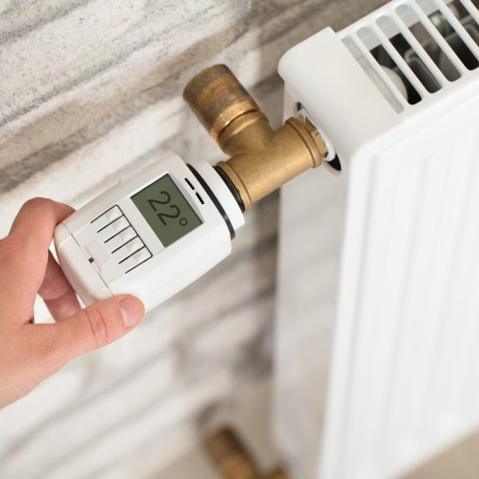 Na ilustračnej snímke termostat.