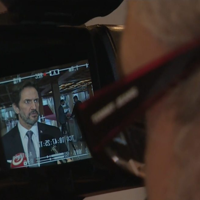 Na ilustračnej snímke kamera snímka Roberta Kaliňáka.