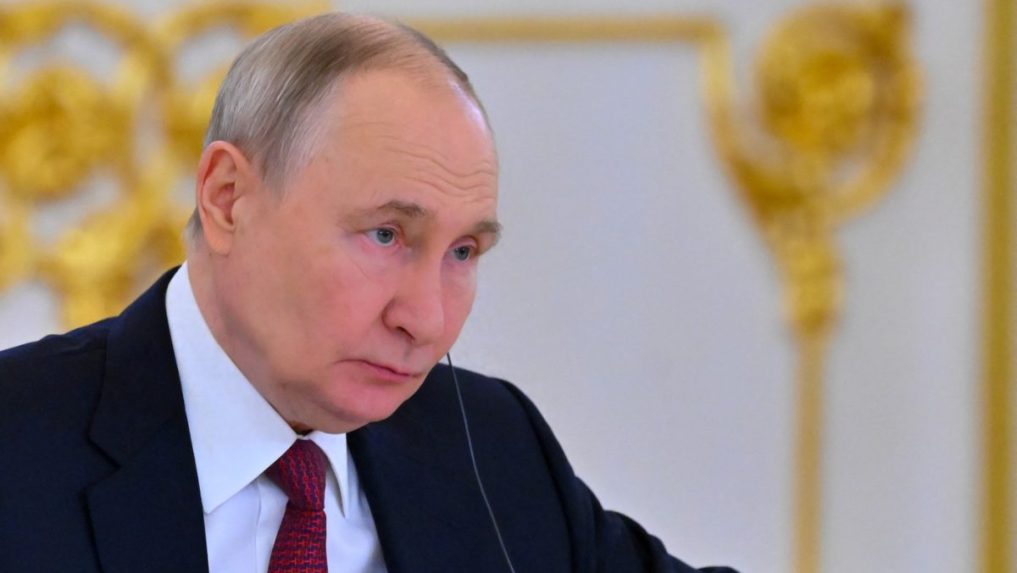 Na snímke Vladimir Putin.