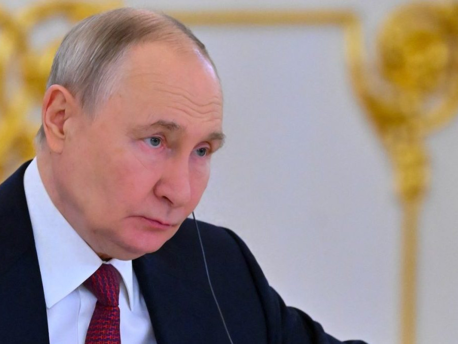 Na snímke Vladimir Putin.