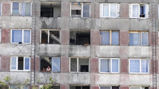 Snímka z košického sídliska Luník IX.