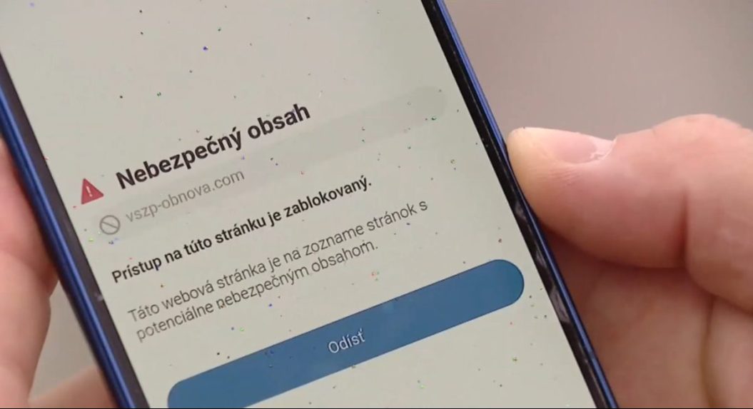 Na ilustračnej snímke falošná stránka všzp.