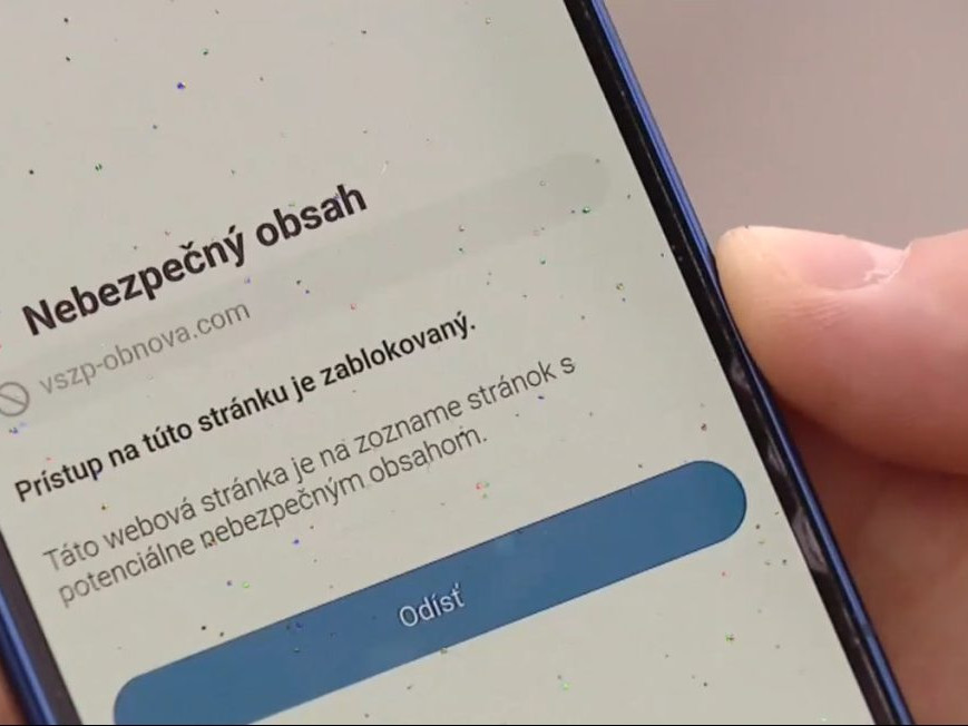 Na ilustračnej snímke falošná stránka všzp.