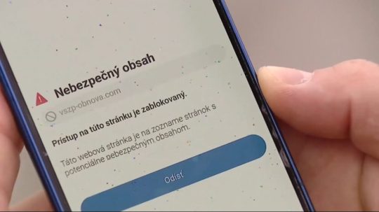 Na ilustračnej snímke falošná stránka všzp.