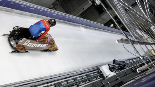 Na snímke slovenská bobistka Viktória Čerňanská.